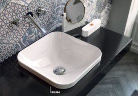 Раковина для ванної ArtCeram Gio Evolution 43х37 см білий глянсовий GIL006 01; 00