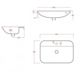 Раковина для ванной ArtCeram Gio Evolution 60х40 см белый матовый GIL007 05;00