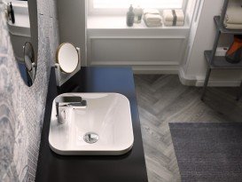 Раковина для ванной ArtCeram Gio Evolution 40х40 см белый матовый GIL008 05;00