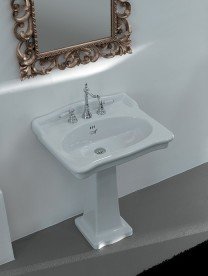 Раковина для ванної ArtCeram Hermitage 68х55 см білий глянсовий HEL002 01; 00