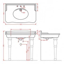 Раковина для ванной ArtCeram Hermitage 93х58 см белый глянцевый HEL005 01;00