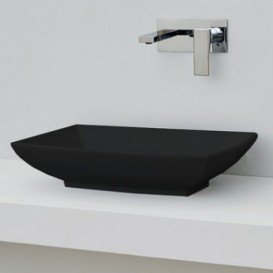 Раковина для ванной ArtCeram Jazz 60х40 см чёрный глянцевый JZL002 03;00