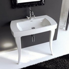 Раковина для ванной ArtCeram Jazz 91,5х48 см белый глянцевый JZL001 01;00