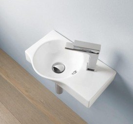 Раковина для ванної ArtCeram Lavamani Union 43х27 см білий глянсовий LML001 01; 00