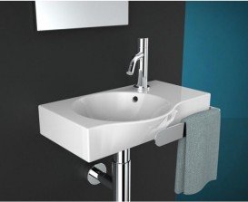 Раковина для ванної ArtCeram Lavamani Union 43х27 см білий глянсовий LML001 01; 00