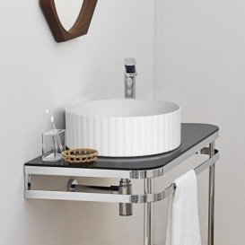 Раковина для ванної ArtCeram Millerighe Ø44 см білий матовий OSL010 05; 00