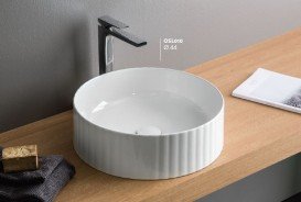 Раковина для ванної ArtCeram Millerighe Ø44 см білий матовий OSL010 05; 00