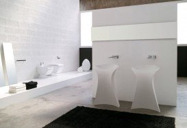 Раковина для ванної ArtCeram Miss 57х58 см білий глянсовий OSL012 01; 00