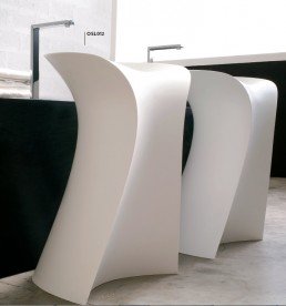 Раковина для ванної ArtCeram Miss 57х58 см білий глянсовий OSL012 01; 00