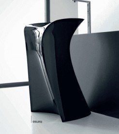 Раковина для ванной ArtCeram Miss 57х58 см чёрный глянцевый OSL012 03;00