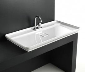 Раковина для ванной ArtCeram Naked 98х54 см белый глянцевый NAL001 01;00