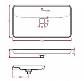 Раковина для ванной ArtCeram Naked 98х54 см белый глянцевый NAL001 01;00