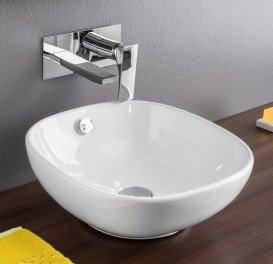 Раковина для ванной ArtCeram NF 40х40 см белый глянцевый NFL001 01;00