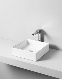 Раковина для ванной ArtCeram Scalino 38х38 см белый глянцевый SCL001 01;00