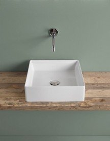 Раковина для ванной ArtCeram Scalino 38х38 см белый глянцевый SCL001 01;00