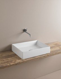 Раковина для ванной ArtCeram Scalino 55х38 см белый матовый SCL002 05;00