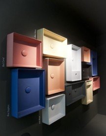 Раковина для ванной ArtCeram Scalino 55х38 см красный коралл SCL002 14;00