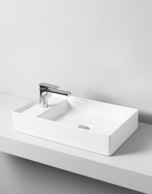 Раковина для ванной ArtCeram Scalino 60х38 см белый глянцевый SCL003 01;00