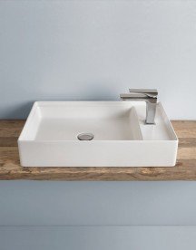 Раковина для ванной ArtCeram Scalino 60х38 см белый глянцевый SCL003 01;00