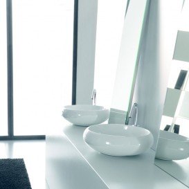 Раковина для ванной ArtCeram Tao Ø 43 см санфарфор белый глянцевый TOL001 01;00