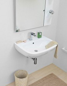 Раковина для ванної ArtCeram Ten 65х51 см санфарфор білий глянсовий TEL001 01; 00