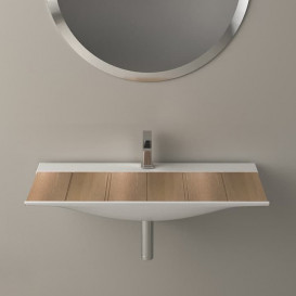 Раковина для ванної кімнати ArtCeram The One 90х42 см кераміка білий матовий THL002 05;00