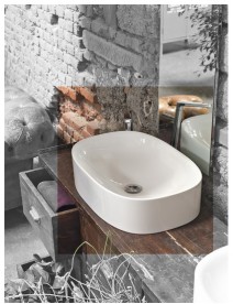 Раковина для ванної Axa Wild 60х40 см кераміка білий глянцевий 3008101