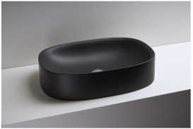 Раковина для ванної Axa Wild 60х40 см кераміка чорний матовий 3008107