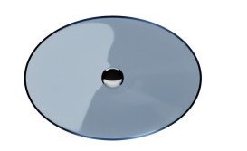 Раковина для ванної Besco Anya 50х35 см сифон клік-клак хром ResiCast Blue Wave #UMA-50-BWC