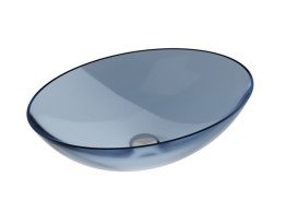 Раковина для ванної Besco Anya 50х35 см сифон клік-клак хром ResiCast Blue Wave #UMA-50-BWC