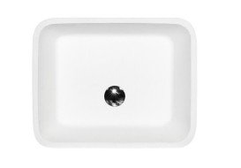 Раковина для ванної Besco Assos 40х50х15 см Mineral DuraBe білий матовий #UMMB-A-NB