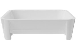 Раковина для ванної Besco Assos 40х50х15 см Mineral DuraBe білий матовий #UMMB-A-NB