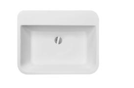 Раковина для ванной Besco Assos 40х50х85 см напольная Mineral DuraBe белый матовый #UOMB-AP-WO
