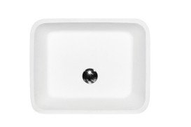 Раковина для ванної Besco Assos Glam 40х50х15 см Mineral DuraBe графіт #UMD-A-NBG