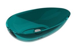 Раковина для ванной Besco Neya 60х35 см сифон клик-клак хром ResiCast Ocean Breeze #UMN-60-OBC