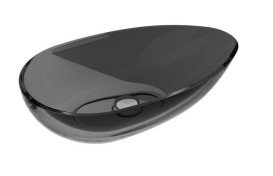 Раковина для ванной Besco Neya 60х35 см сифон клик-клак черный мат ResiCast Carbon Grey #UMN-60-CGB