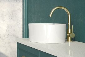 Раковина для ванной Besco Uniqa 32х46х17 см Mineral DuraBe белый глянцевый #UMD-U-NB