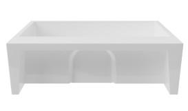 Раковина для ванной Besco Vera 40х50х15 см Mineral DuraBe белый глянцевый #UMO-V-NB