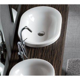 Раковина для ванної без отвору під змішувач Hatria DAYTIME 61х43 см Y0YU01