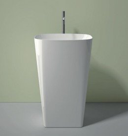 Раковина для ванной Catalano Green Lux 55х38х85h см белый глянцевый 1FRPGRLX00