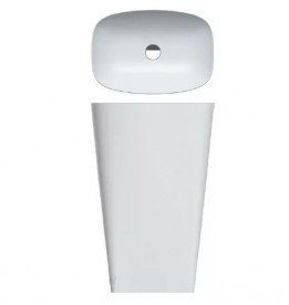 Раковина для ванної Catalano Green Lux 55х38 см напольная кераміка білий матовий 1FRPGRLXBM