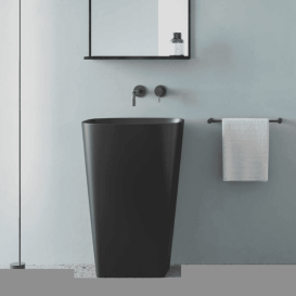 Раковина для ванної Catalano Green Lux 55х38 см напольная кераміка чорний матовий 1FRPGRLXNS