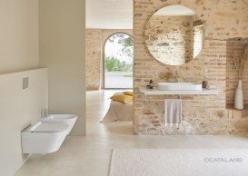 Раковина для ванної Catalano Horizon 70х35 см кераміка білий глянцевий 170AHZ00