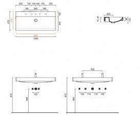 Раковина для ванной Catalano New Green 100x47 см керамика белый глянцевый 1100GRN00