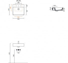 Раковина для ванной Catalano New Premium 50x47 см белый глянцевый 150VPN00