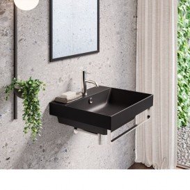 Раковина для ванної Catalano New Zero 60х50 см кераміка чорний матовий 160ZPNS