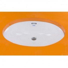 Раковина для ванной Devit Ovale монтаж под столешницу 57х41.5 см санфаянс белый 1611136