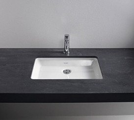 Раковина для ванної Duravit 2nd floor під стільницю 55,5х38 см кераміка білий 0316530000