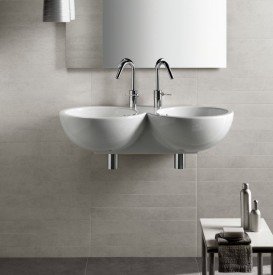 Раковина для ванной двойная Hatria You & Me 92х46 санфарфор белый Y0HF01