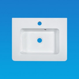 Раковина для ванної Fancy Marble Annabelle 50х42 см штучний камінь білий матовий 4005103